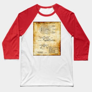 Parchment Showing Original Series Cargo Star Ship Baseball T-Shirt